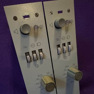 Ultra-rare! Pair vintage RFT RFZ KV Channelstrip East German V676! Fully discrete, transformer balanced, insane 80dB Gain for ribbons! MV810 successor! image 2