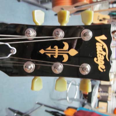 Vintage VSA500CR VSA500 Semi-Hollow Guitar, Wilkinson Pickups, Cherry Red *FREE SHIPPING!! image 2
