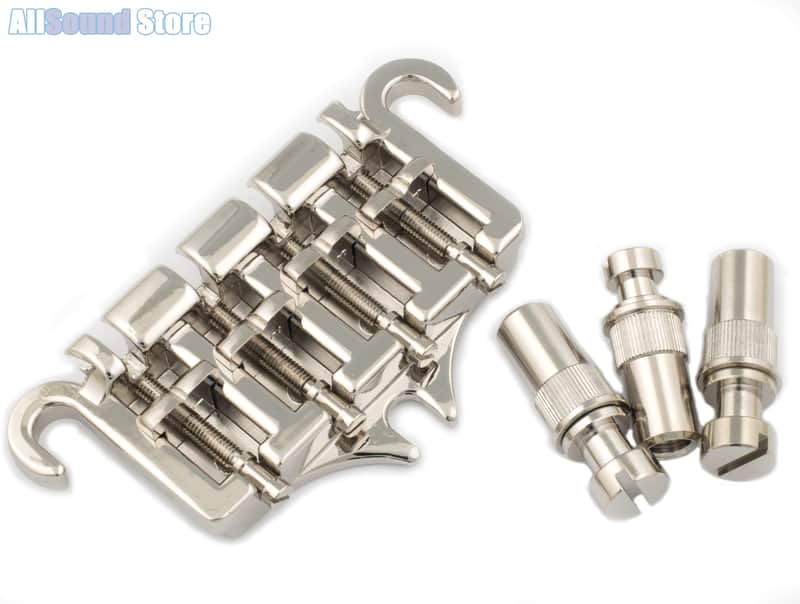3-point Nickel Bridge for Vintage Gibson® Epiphone® EB Bass, SG Ripper - Made in Japan image 1