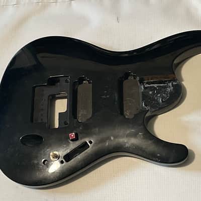 2010's Indonesia Ibanez S7420 7 String Black Modified Guitar Body ZR Tremolo Ready image 3