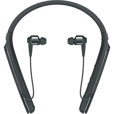 Sony WI1000X/B Noise Canceling Wireless Behind-Neck In Ear Headphones, Black image 1