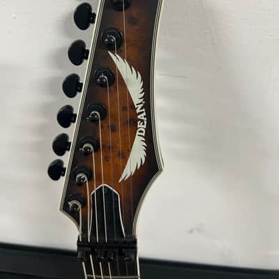 Dean Exile Select Multi 7 string guitar Maple great shape with case image 2