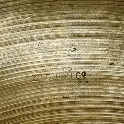 Zildjian 40s 16" Crash Cymbal Vintage B20 1555g Marching Crash Avedis A USA image 2