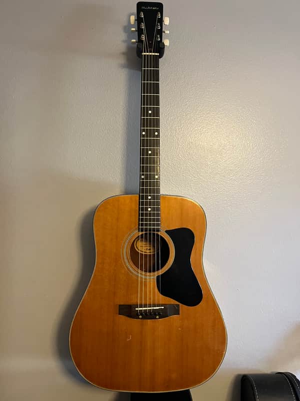 Madeira A-10 Dreadnought Acoustic Guitar 1970s - Natural
