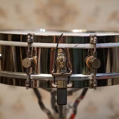 A&F Drum Co. 4x14" Nickel Over Brass Snare image 5