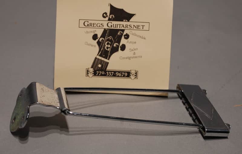 Gibson Trapeze tail poiece 1960's - Chrome image 1