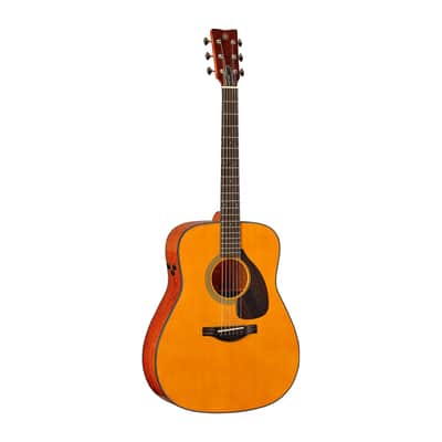 Yamaha FGX5 Red Label Dreadnought Acoustic Electric - Natural image 3