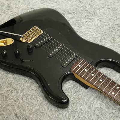 Vintage 1980's made YAMAHA ST400R S-Style Gold Parts Black finish w/Case Made in Japan image 2