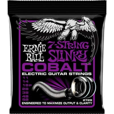 Ernie Ball 2729 Slinky cobalt /7 cordes 11-58 image 1