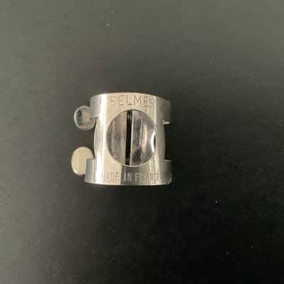 SELMER CLARINET LIGATURE SELMER LIGATURE FOR CLARINET Undetermined. VINTAGE - Silver Plated image 1