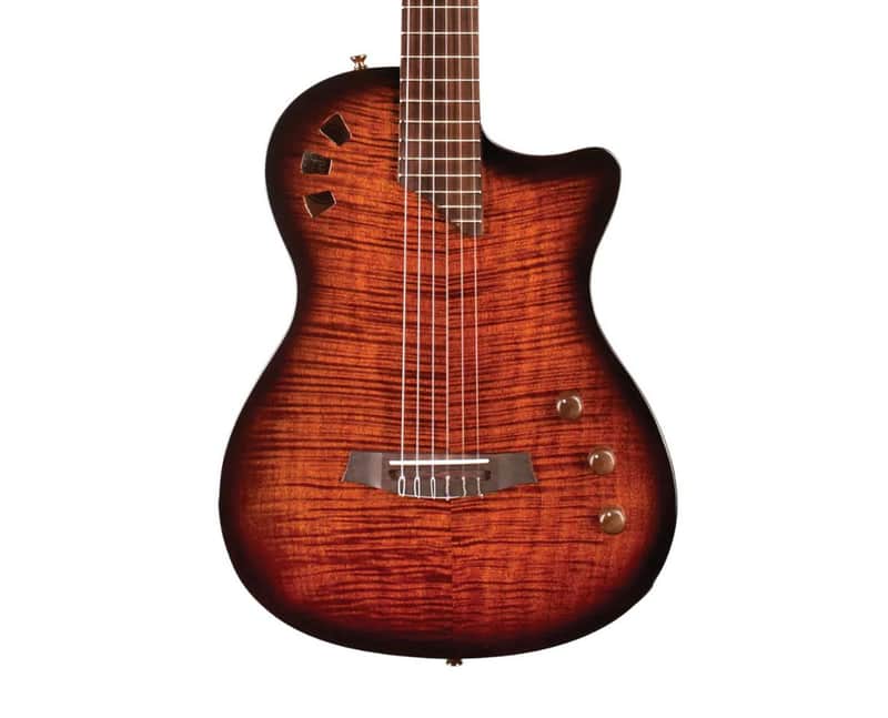 Cordoba Fusion Stage Cutaway Electric Nylon String Guitar - Edge Burst - B-Stock image 1
