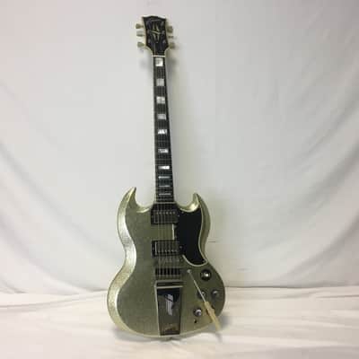 Gibson Les Paul SG Custom Silver Sparkle Electric Guitar 2007 w/Original Hard Shell Case image 2