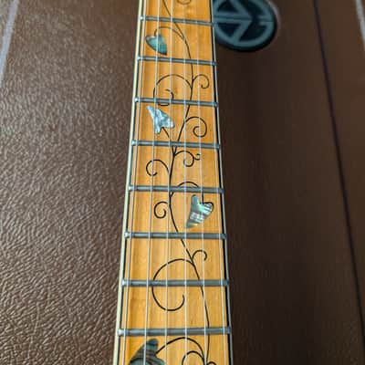 Electra 2258 Tree Of Life Set Neck Electric Guitar ?Prototype? 1970s Natural W/OHSC image 16