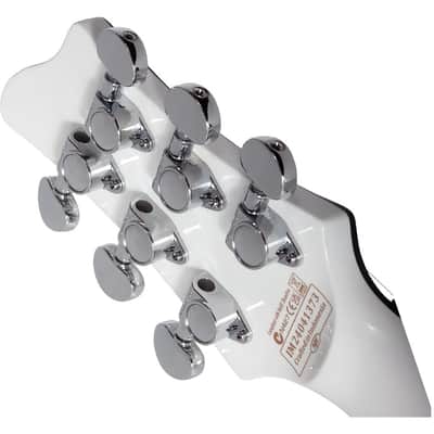 Schecter Stargazer-6 Left Handed Electric Guitar - Gloss White - Open Box image 5