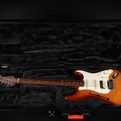 2019 Fender Rarities Series Flame Maple Top Thinline Stratocaster HSS - Violin Burst | USA Limited Edition Semi-Hollow Rosewood Neck Coil Split 3,18kg | CoA OHSC Bild 24