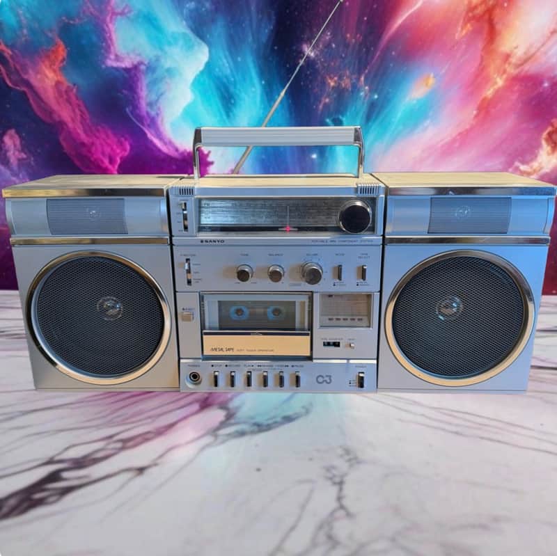 Vintage Sanyo C3 Boombox Radio Works Cassette Serviced Works Excellent V Rare🔥 image 1