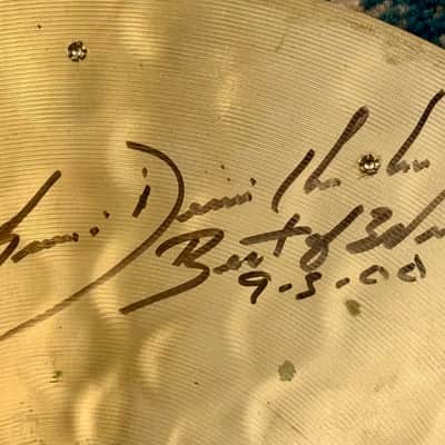 SIGNED BY DENNIS CHAMBERS 16” Zildjian REMIX EFX 1133g image 7