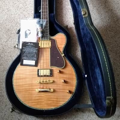 Peerless Smoked Bass Custom 2014 Flame Maple Natural Gloss, plus fitted hard case. image 2