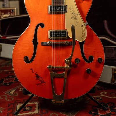 1957 Gretsch 6120 Chet Atkins Orange Finish Electric Guitar w/OHSC image 2
