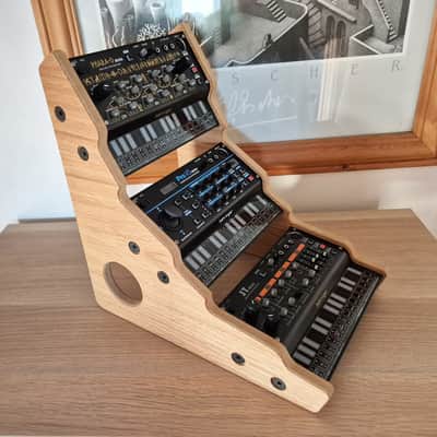 Behringer  Pro VS Phara O JT Mini synthesizer wooden Oak Veneered MDF triple stand Pro VS Phara O JT Mini image 3
