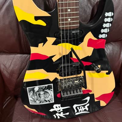 ESP LTD GL-200K George Lynch Signature Black with Kamikaze Graphic image 2