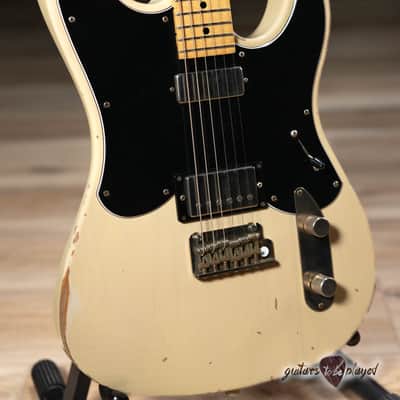 Starr Guitars Maverick Firebird/HB Guitar w/ Gigbag – Vintage Blonde image 3
