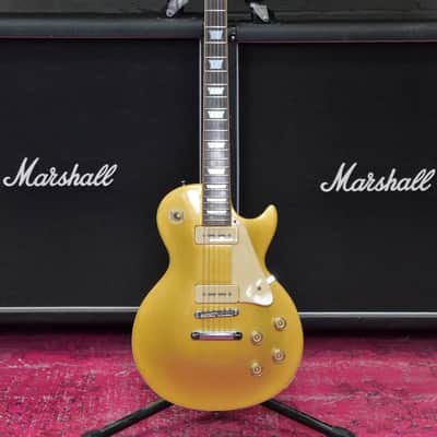 Aria Pro II Gold Top Les Paul p90s '56 Reissue, late 90's image 2