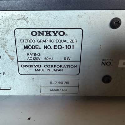 Onkyo EQ-101 7-Band Stereo Graphic Equalizer 1990s - Made in JAPAN image 7
