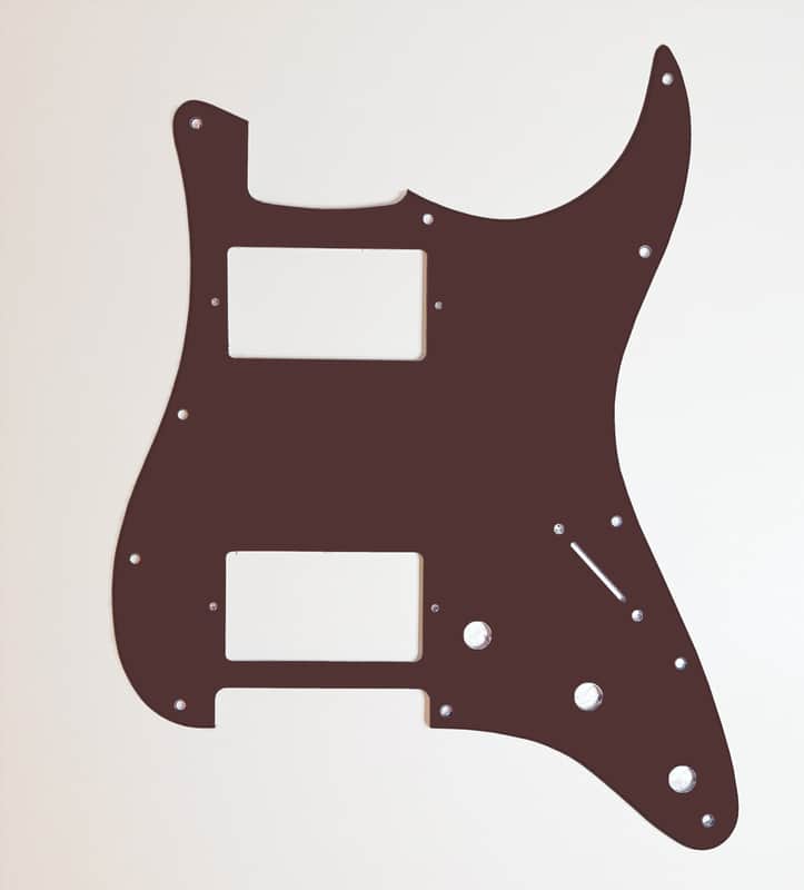 Carmedon Electronics Stratocaster Pickguard HH 2021 Brown image 1