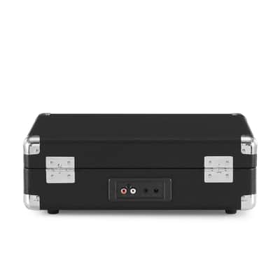 Crosley CR8005DP-BK1 Cruiser Plus Vintage 3-Speed Bluetooth in/Out Suitcase Vinyl Record Player Turntable with Built-in Speakers - Black image 5