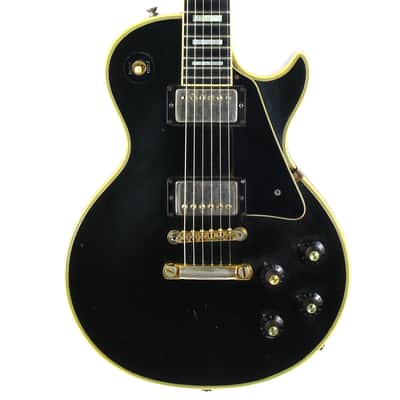 1973 Gibson Les Paul Custom BLACK BEAUTY Vintage Electric Guitar Original PAT # Pickups image 1