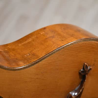 Antique Pre-war Romantic/Terz guitar, Flame maple, 1900s – Great condition and sound, with video image 10