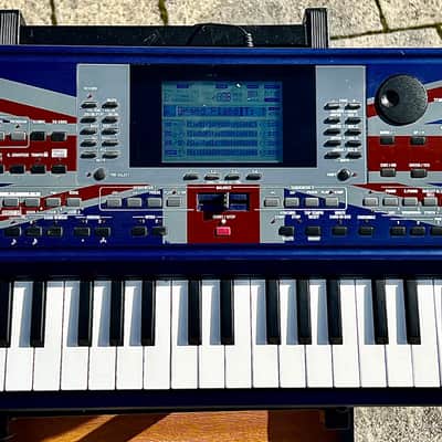 Korg Liverpool 61-Key Arranger with Lennon and McCartney Beatles Songs 2010s - Blue/Union Jack image 1