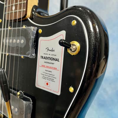 2025 Fender Japan Traditional Collection '60s Jazzmaster – Black Pearl / Gold, Matching Headstock, MIJ image 9