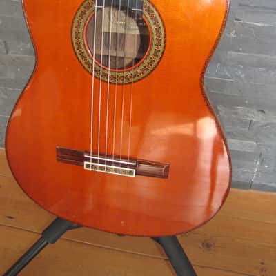 YAMAHA VINTAGE GC20D BRAZILIAN JACARANDA ROSEWOOD 1973 NATURAL image 4