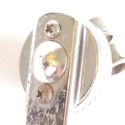 *Pearl Rail Mount Slider Clamp Bass Drum "Made In Japan" Chrome 60s Star Stencil image 4