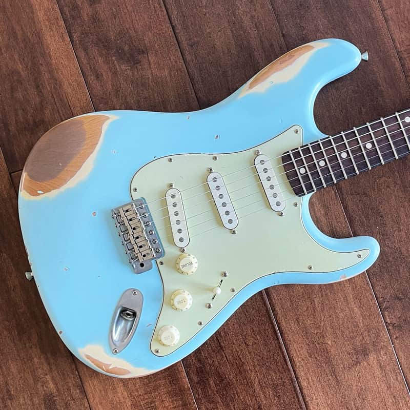 Nash Guitars Model S-63 Sonic Blue Lollar Pickups Rosewood | Reverb UK