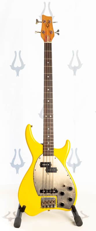 Daion Savage Yellow Electric Bass w/ Original Daion Branded Hardshell Case image 1