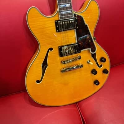 D'Angelico Excel EX-DC Semi-Hollow with Stop-Bar Tailpiece 2021 - Vintage Natural image 4