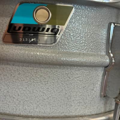 Ludwig 404 Orange Peel Acrolite Snare Drum 6x14 - Aluminum image 2