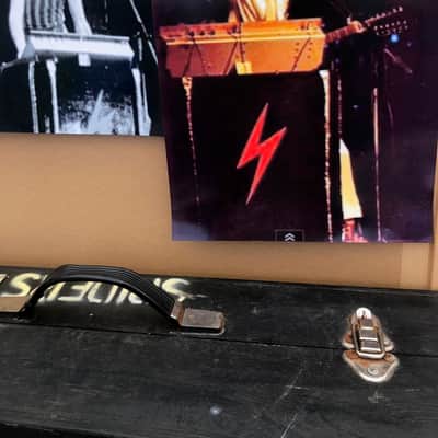 Moog Mini Moog actual David Bowie Ziggy one with original case and provenance 1970s - dark wood image 3