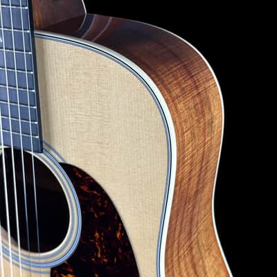Used 2021 Martin Custom Shop 28 Style Dread VTS Adi/Highly Flamed Koa w/LR Baggs Anthem w/case TSU25221 image 6