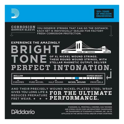 D'Addario 2-Pack Nickel Wound Bass Strings (Medium 50-105) image 2