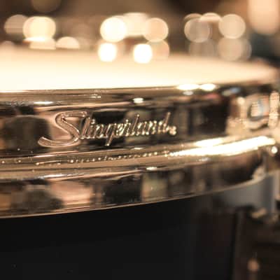 Slingerland Radio King 4-pcs Blue/Silver Lacquer Drum Set (20-12-14-14) - New! image 8