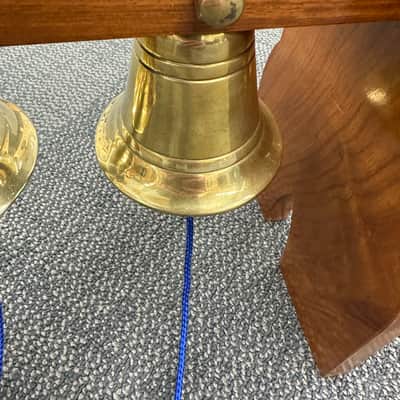 Temple Bell Set, Indian , 4 Bells, Pooja Bells, Puja, Brass Hanging Bells - EXCELLENT #2 image 7