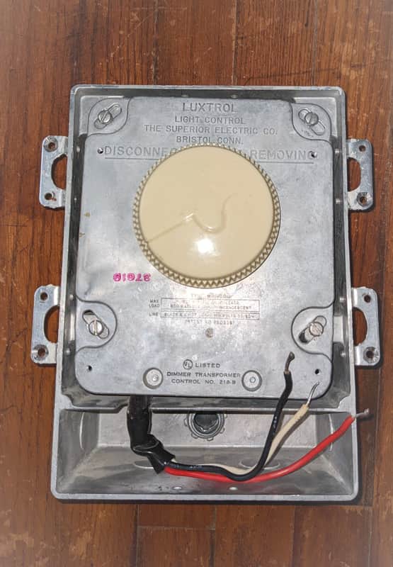 Luxtrol WBD 800 Dimmer / Light Control / Variac, Tested, 800 Watts, 6.67 amps image 1