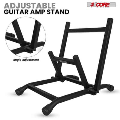 5 Core Amp Stand Heavy Duty Metal Build Adjustable Guitar amplifier Low Profile Folding Collapsible image 4