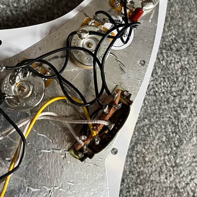 2017 Fender Player Plus Top Stratocaster guitar pickguard loaded pickups pots image 5