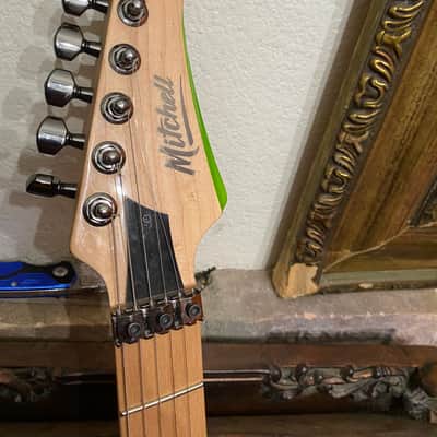 Mitchell HD400 - Green Floyd Rose Special Electric Guitar HSH Maple Neck image 3