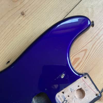 Fender Stratocaster Standard Electric Guitar Body Mexico Strat Blue 1998 image 10